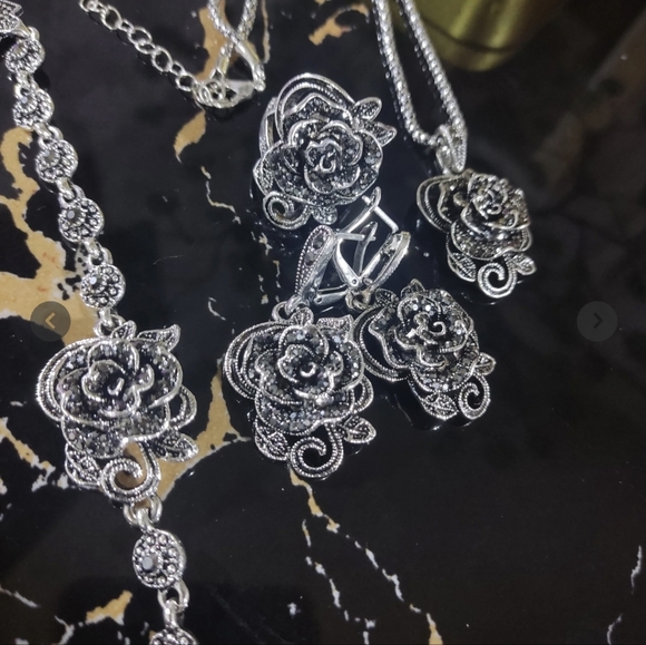 Turkish Vintage Style Jewelry Set forWomen,NEW,4Pcs,Size,8,9,WeddingHandmadeGift - Picture 7 of 8